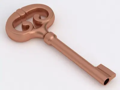 Key 01 Copper 3D model