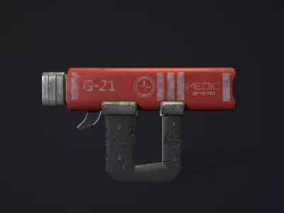 Medic Gun Free low-poly 3D model