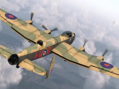  British Heavy Bomber Avro Lancaster WWII 