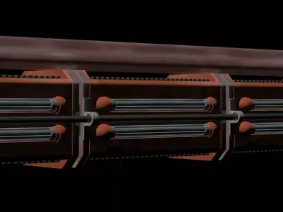 Cargoship space craft 3D model