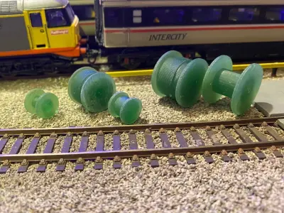 Model Railway - Cable Drums with and without Cable 3D print model