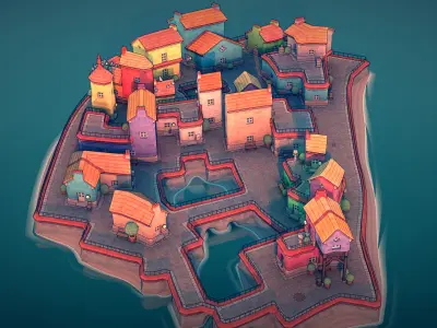 Town 2 3D model