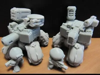 CHIBI-TECH SD - STORM-4 GUNPOD 3D print model