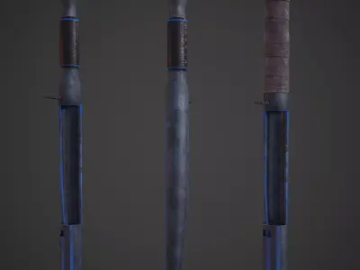 knifes three swords Free 3D model