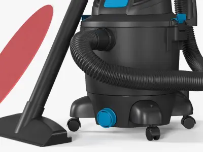  Construction-Grade Utility Vacuum on Carpet 