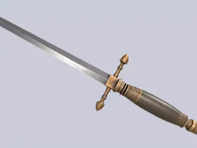 Dagger Low-poly 3D model shop