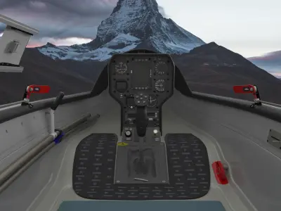 Alisport - Silent 2 electro - sailplane - glider - with cockpit 3D model