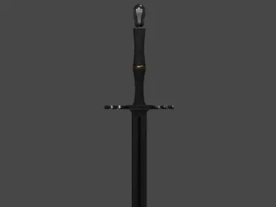 Middle Ages Sword Low-poly 3D model