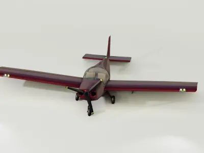  Light Sport Aircraft Zenith CH 650 3D model