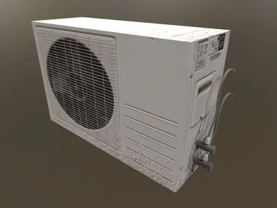 Air Conditioner Low-poly 3D model get
