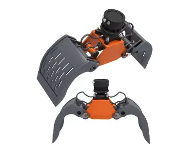 Hydraulic Stone Separating Grabs 3D model