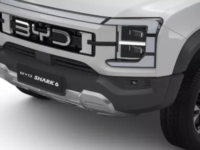 2026 BYD Shark 6 with Interior R Hand Drive 3D model