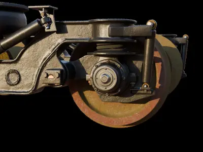 Train Bogie 3D model purchase