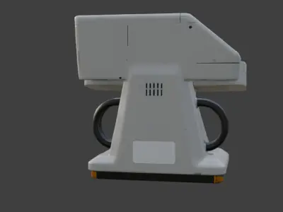 Futuristic Control Panel Game-Ready 3D Model with PBR Textures Low-poly 3D model