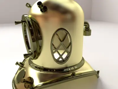 Diving Helmet 3D model