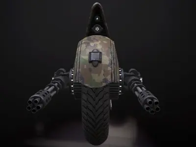 Military drone - Low Poly 3D Model Low-poly 3D model