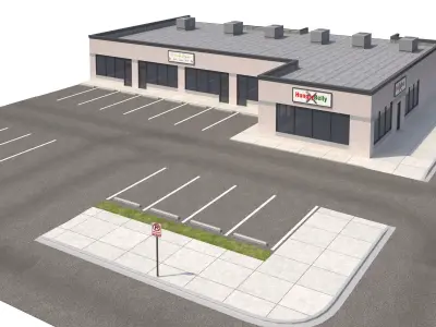 Retail-095 Retail Store 3D model