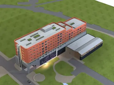 Office Building 3D model 402