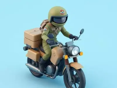 Motorbike Scout 3D model
