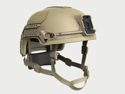 Viper P2 Helmet Low-poly 3D model