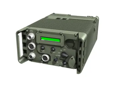 UHF Military data radio 3D model