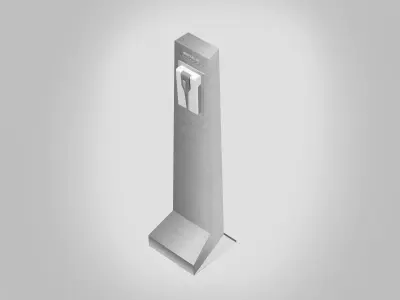 Disinfection Station Low-poly 3D model