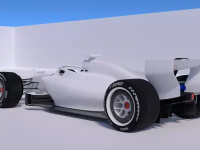 2026 F1 Regulations Base Car 3D model