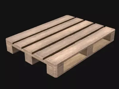 Wood Pallet Game Ready PBR Low-poly 3D model