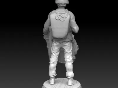 Female Paratrooper 3D print model
