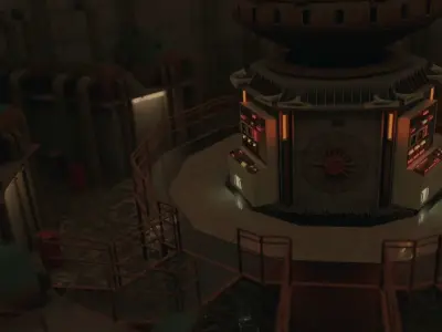 Silo Series Generator Room Free 3D model