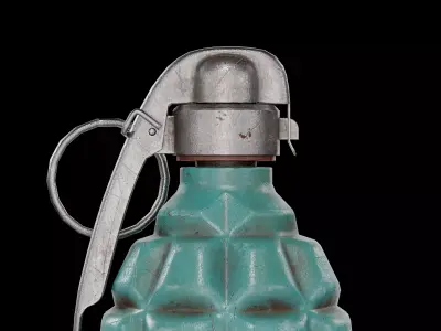 French Fusante No 1 Grenade Low-poly 3D model