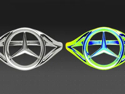 Mercedes Ring Free 3D print model purchase