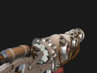 Next Gen Sci-Fi Gun Low-poly 3D model