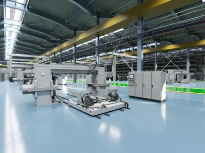 Laboratory industrial machinery models 3D model