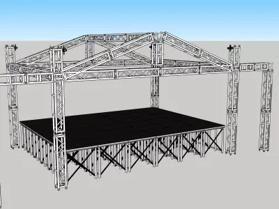 Escenario para conciertos   3D model