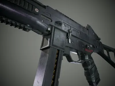 UMP 45 - Game Ready Low-poly 3D model