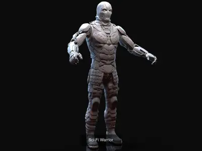 Sci-Fi Characters Part 5 3D Model Pack