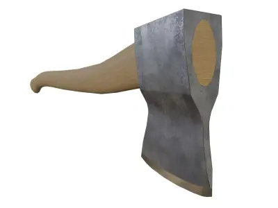 3D model Wooden Hatchet Axe Free low-poly 3D model