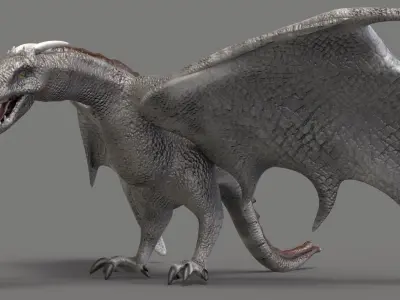 The Dragon Low-poly 3D model