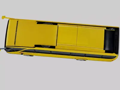 City Bus School 3D Model 1722 Tris Low-poly 3D model