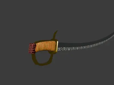 Saber 3D model purchase