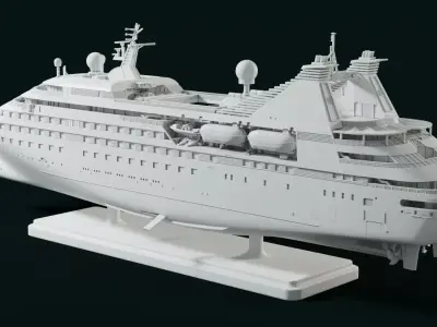 3D Printable Scale Model of Seabourn Legend 3D print model
