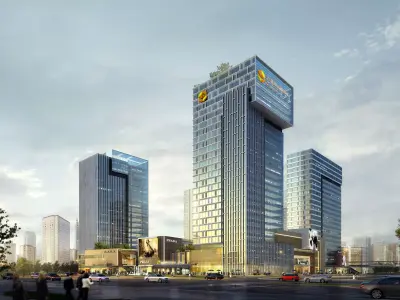 3Dmax fashion city commercial square building 183 3D model