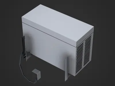 Air Conditioner Low Poly Mobile Ready Low-poly 3D model