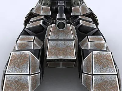 Sci-Fi Tanks collection Low-poly 3D model