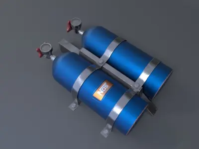Nitro two gas cylinders Free 3D model