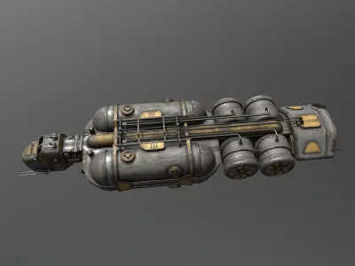 Cargo-Ship-Type-2 steampunk tank 3D model