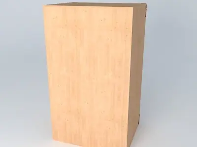Indiana red pine dresser 3D model