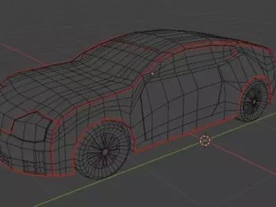  Low Poly Luxury SUV Low-poly 3D model