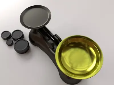 Kitchen Weighing Scale 3D model